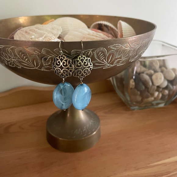 Dana Buchman Jewelry - Dana Buchman Blue Wave Beaded Dangle Earrings